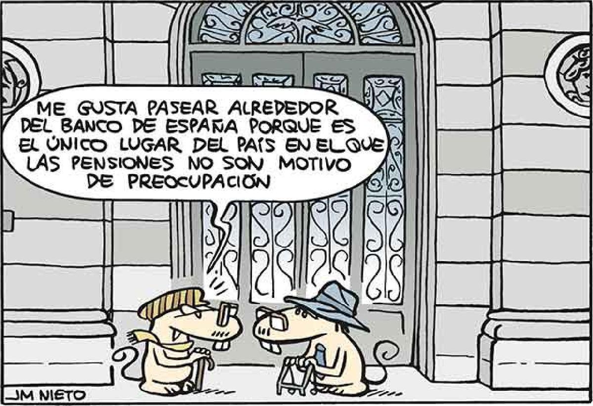 Pasear alrededor del Banco de España
